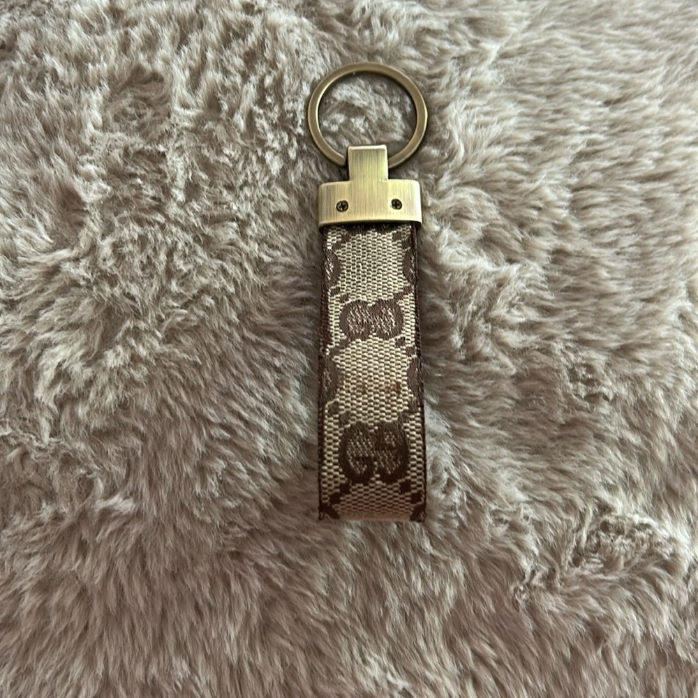 Designer Brown Keychain Accessory